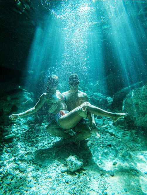 impresionante foto en la Ruta de Cenotes en Bejil-Ha