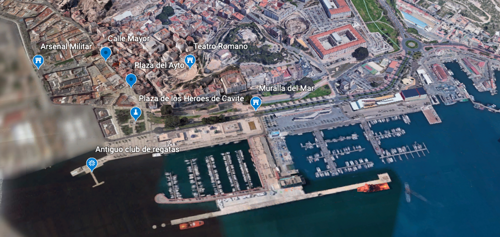 Sugerencia de itinerario en Cartagena, España