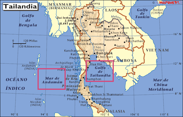 Las dos costas de Tailandia