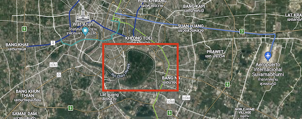 Ruta de mediodía por la selva escondida de Bangkok
